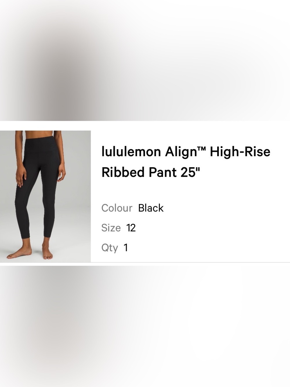 lululemon Align High-Rise Ribbed Legging 25” | Size: 12 | EUC